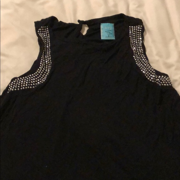 Black h.i.p. tank top with stud details - L - Picture 2 of 4